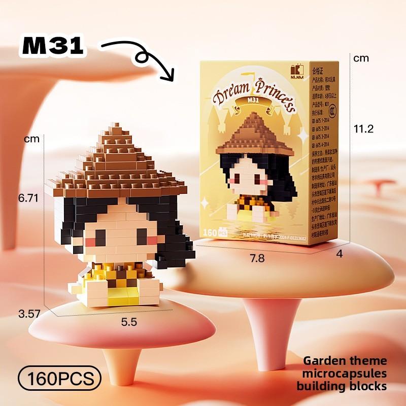 Melody Snow Lotso White Cartoon Micro Blocks Set For Children Toy Educational