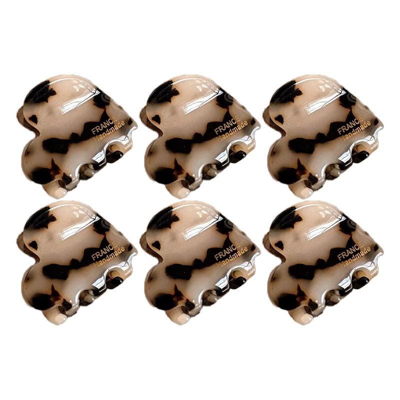 New 3.5cm Small Hair Claw Acetate Hair Crabs for Girls Cute Heart Shaped Hairclips Women Hair Accessories Hairpins Clips