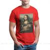 ZX Vintage Alternative Funny Artwork Van Gogh Mona Lisa with Cat Meme Design Men Tshirt Clothes Oversize Cotton Harajuku T Shirt