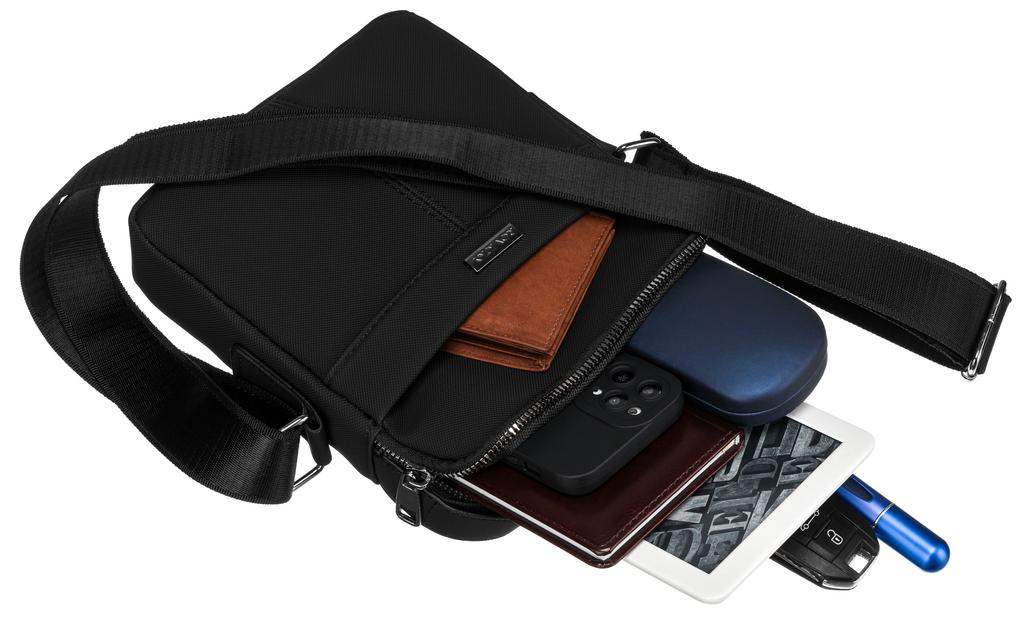 Men's PU Bag R-E3001-6823 Black