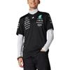 Adidas X Mercedes-Amg Petronas F1 Spolupráca Tím Ss25 Pohodlné Všestranné Mäkké Pánske Tričko s Krátkym Rukávom Vrchné Diely Čierne JW5361