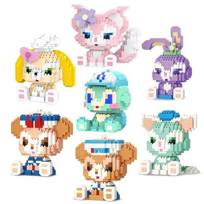 Nanoblock Duffy Friends 7dílná sada Gelatoni Stellaru Linabel Duffy Bear atd., smíšené, oblíbené korejské hračky