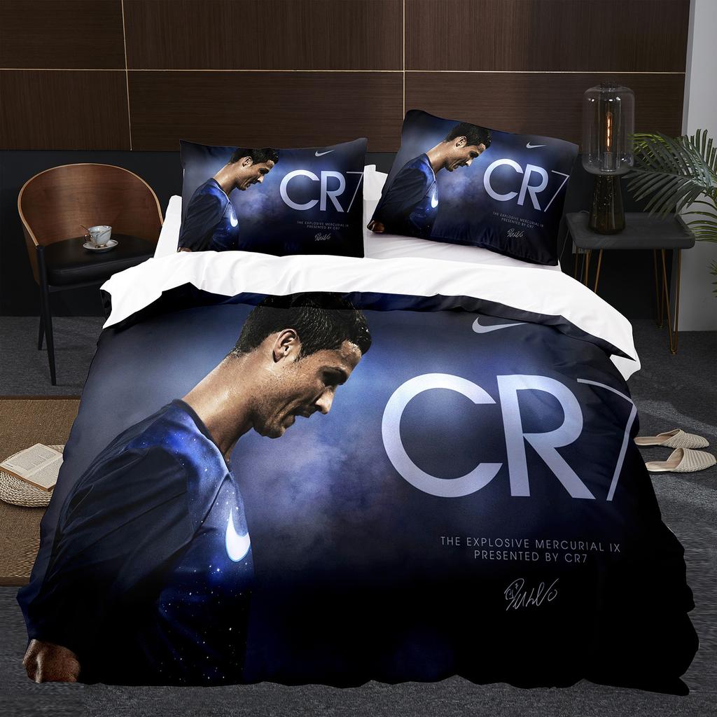 Digital Printed Bedding Kit, Football Star Three-Piece Set Available