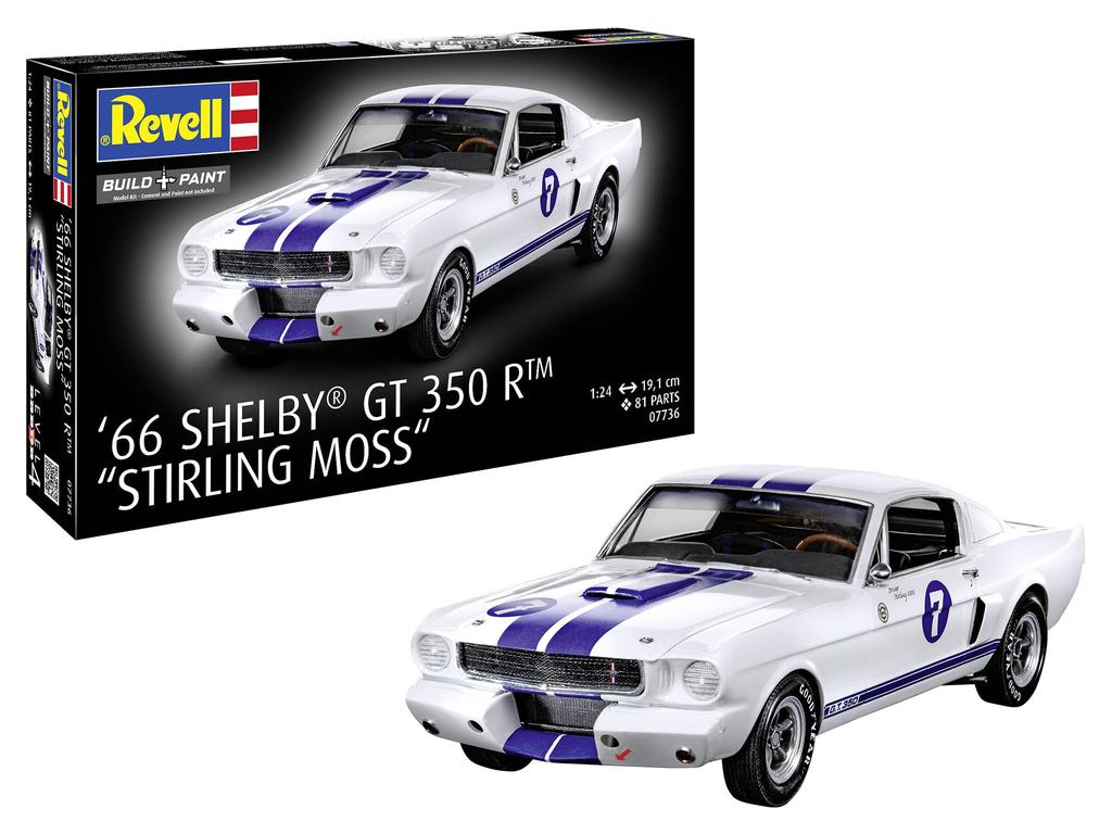German Revell Shelby GT 350R Stirling Moss Plastic Model 07736 1/24 '66 (Car)