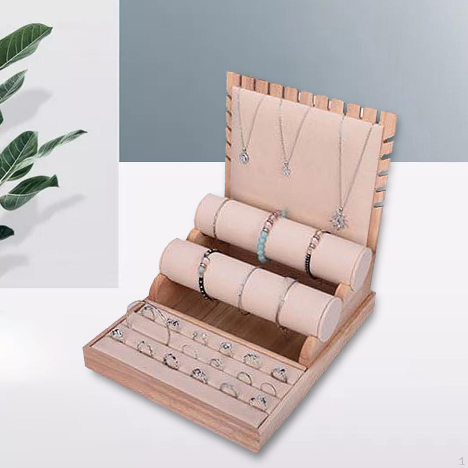 

Jewelry Display Accessories, Creative Stylish Flannel Organizer for Bracelets, Rings, бежевий