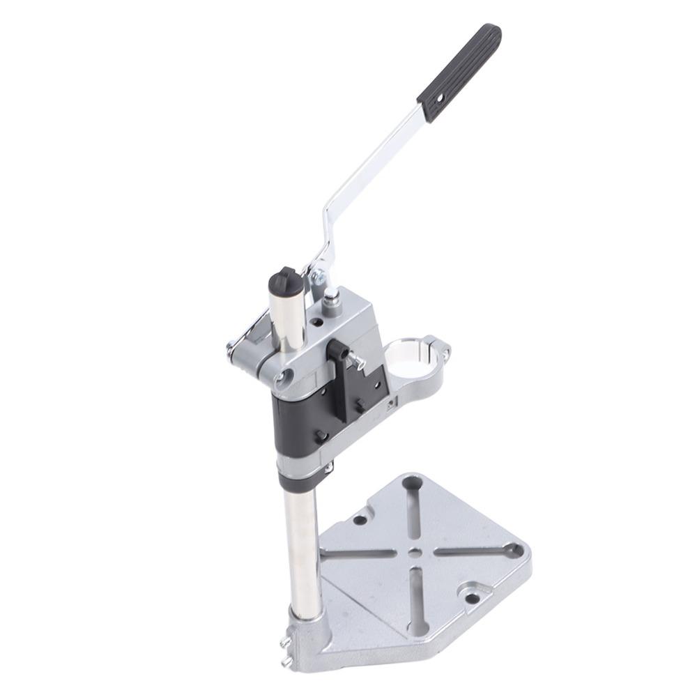 Aluminum Alloy Bench Drill Stand Adjustable Heavy Duty Drill Press Stand Single Hole Portable Drill Press Table