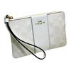 Coach Wristlet Corner Zip 16 Logo Zipper Closure Coated Canvas Recycled Leather Clutch Mini Women Clutch Gold Chalk Glacier-White CS602-IMRFF