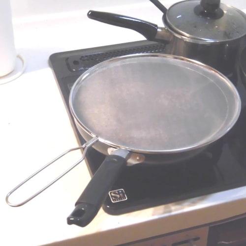 Minex Metal Oil Screen, 29cm Diameter, 18-8 Stainless Steel V-625, Made In Japan