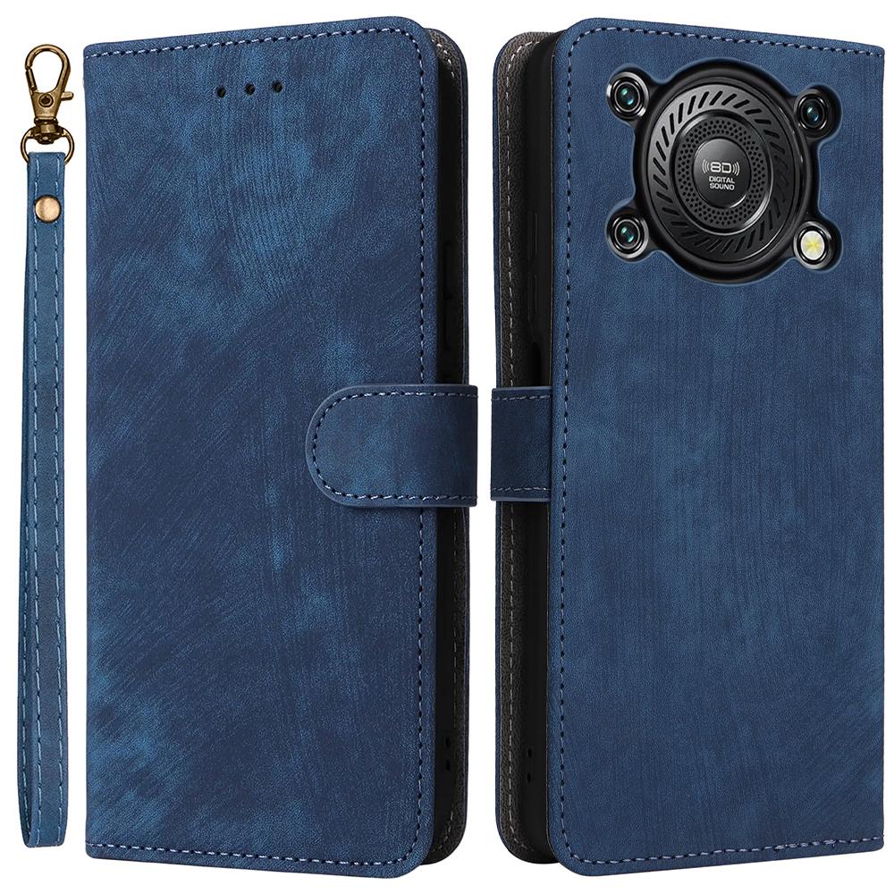 For Oukitel C60/C60 Pro Case Wallet RFID Blocking PU Leather Phone Cover Stand with Strap
