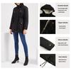 Women Coat Hooded Zipper Cotton Blend Prevent Coldness Women Jacket for Outdoor