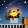 Easter Night Light Animal-Shaped Soft LED Lamp Colored Glass Lampshade Bedroom Atmosphere Lighting Living Room Dorm Party Decor