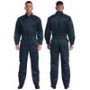 Mens Long Sleeve Work Jumpsuit Stand Collar Front Zip Multiple Pockets Coveralls Overalls Bodysuit Uniform for Daily Work