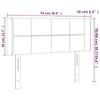 VidaXL Tête de Lit à LED Meuble de Chambre à Coucher Accessoire de Lit Simple Tête de Cadre de Lit Intérieur Noir 3123274
