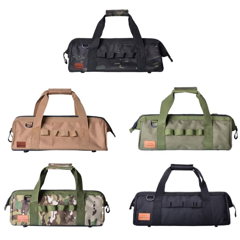 

Peg Case Peg Carry Peg Storage Peg Bag Peg Bag Camping Solo Camping Outdoor Multifunctional Large Capacity [SUNDICK] (Black Camo)