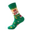 Unisex Christmas Snowman Cotton Mid-Calf Socks - Novelty Holiday Socks for Men Women Students, Festive Gift