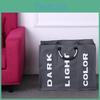 Laundry Large Oxford 3section Foldable Basket Bag Dirty Clothes Storage Bag Organizer With Aluminum