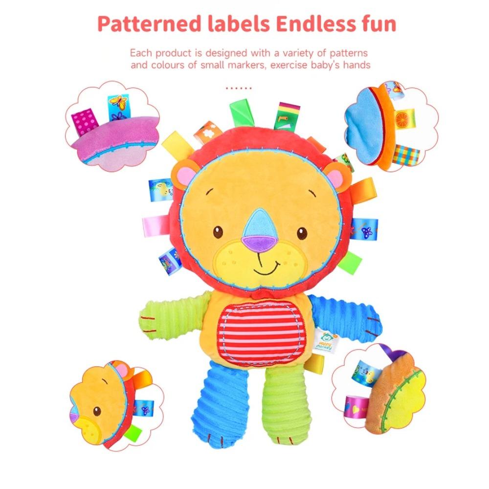 Baby Fill In Soft Plush Toy Cartoon Animal Elephant Monkey Plush Bell Rattles Toy Children Placation Toy Sleeping Companion Toys