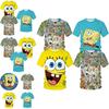 Cute 3d Spongebob Squarepants Cartoon T-shirt For Boys And Girls
