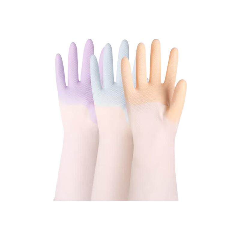 Titanfine Durable Waterproof PVC Household Cleaning Gloves фиолетовый