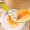 Candy Colored Multifunctional Fruit Pulp Excavated Spoon Splitter Seeded Kitchen Utensil Strip Cutter Plastic Fruit Dig Spoon