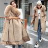 Winter Parka Women Jacket Clothes Long Coat Wool Liner Hooded Jacket Fur Collar Thick Warm Snow Wear Fashion Parka