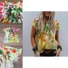 Women's Floral Print Short Sleeve Tops Featuring Soft Material For Ultimate Comfort