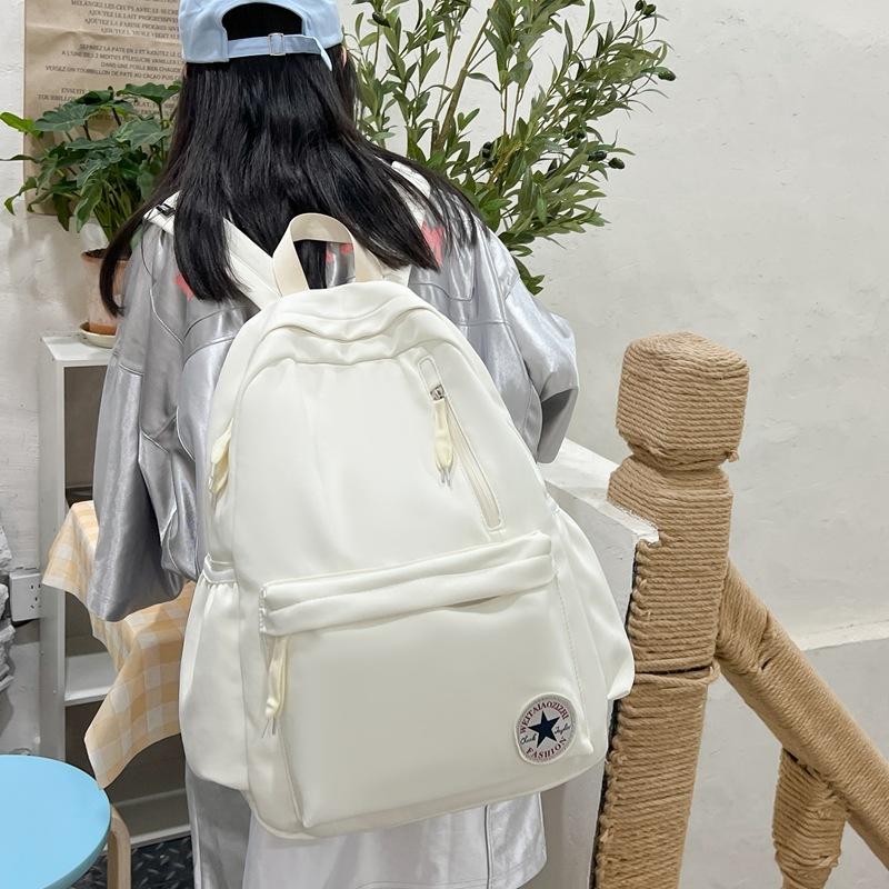 Mochila Simples de Grande Capacidade para Alunos do Ensino Fundamental II e Médio, Bolsa de Ombro Duplo para Estudantes