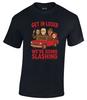 Get In Losers We're Going Slashing Halloween Horror Film Printed T-shirt