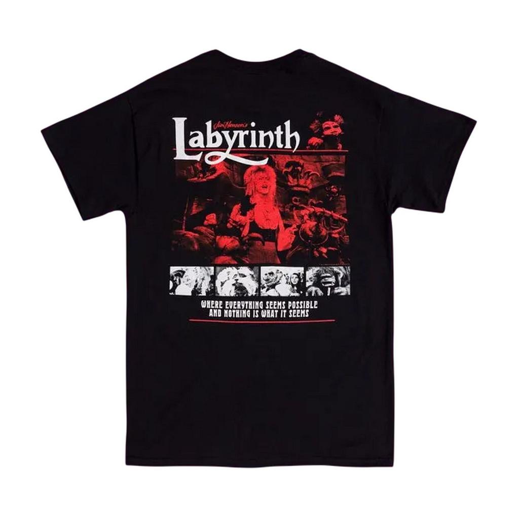 Labyrinth Unisex Adult Character Scenes Back Print T-Shirt