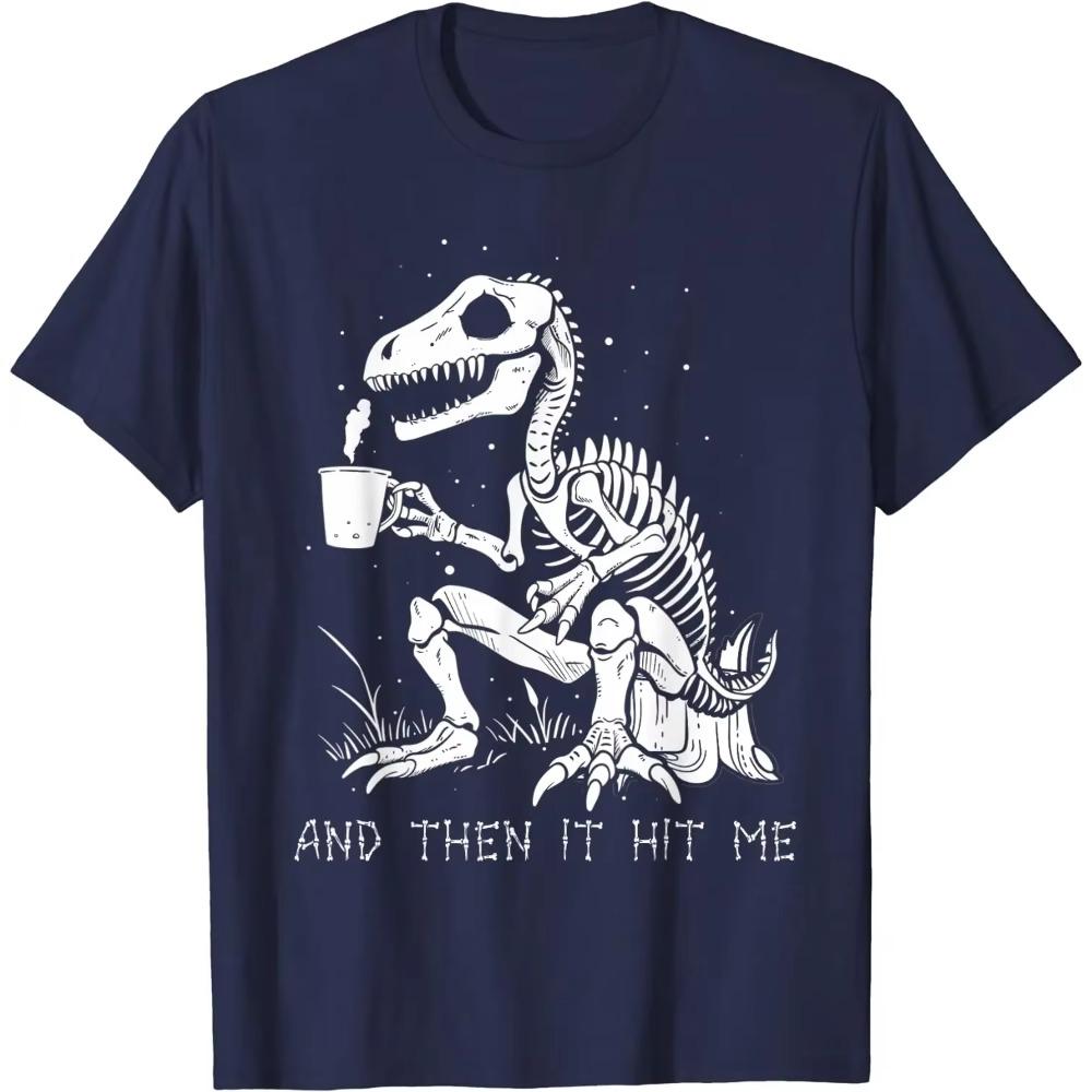 Funny Skeleton Dinosaur Costume Goth Men Women Halloween T-Shirt for Men Women Kids Graphic T Shirts Daily Tees