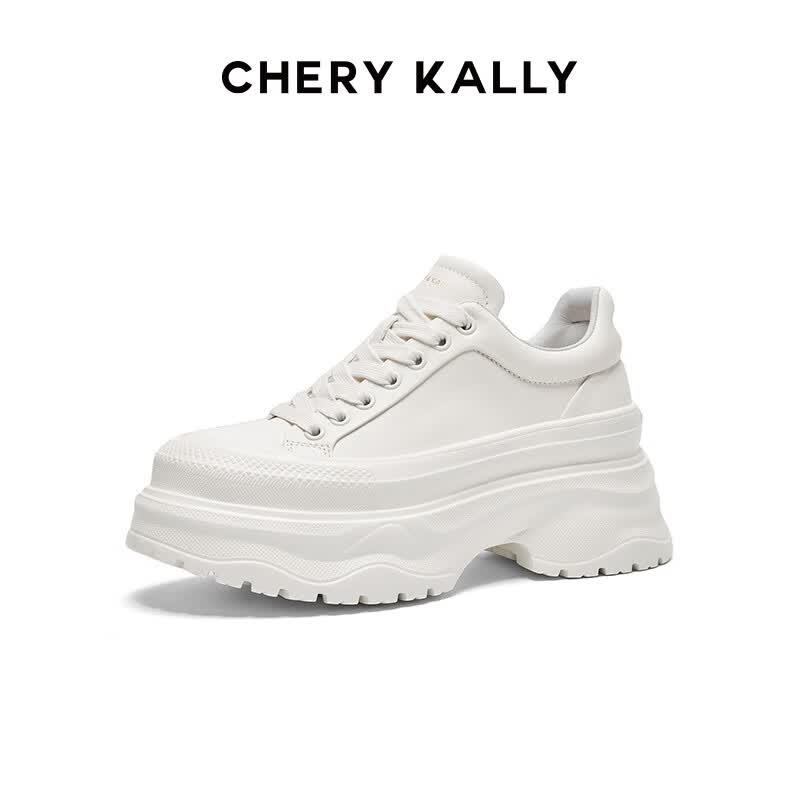 CHERY KALLY Women's Platform Leather Sneakers