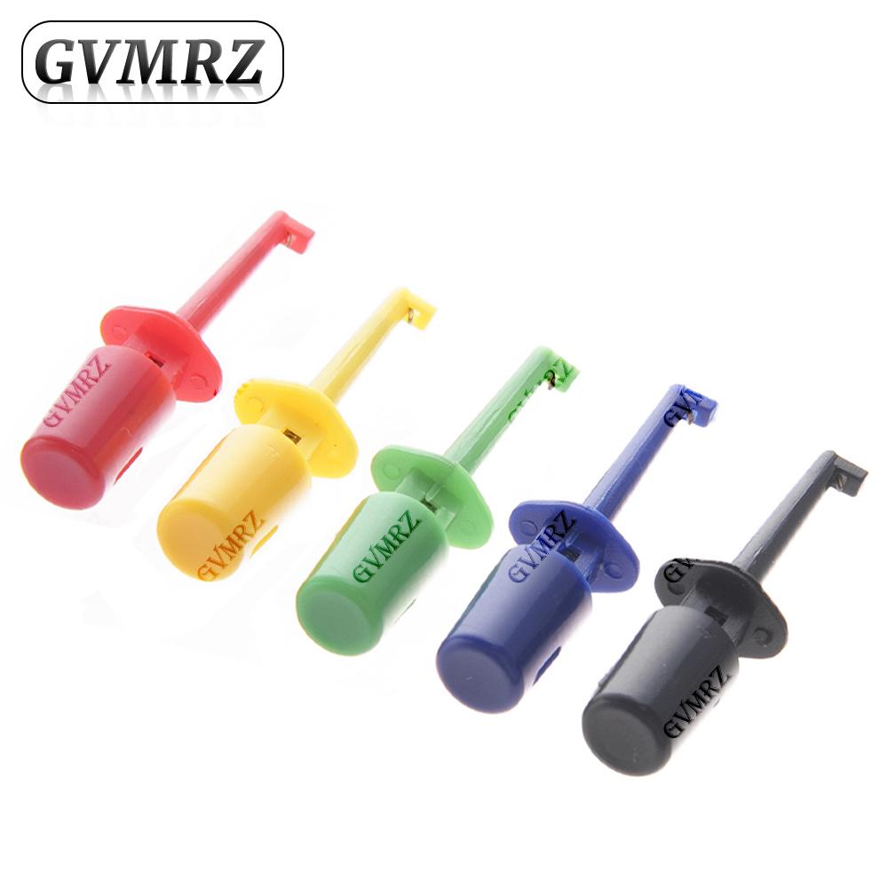 Flat Double Hook Test Clip Assorted Colors for Electronics Testing