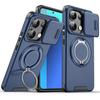 Military Armor Camera Protection Case For Redmi Note 14 13 Pro Plus 14C 14T For Poco X7 X6 M6 Magnetic Metal Ring Bracket Cover