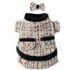 Pet clothes fashion small fragrant coat autumn and winter warm puppy dog teddy velvet two-legged kitten clothing