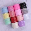 6cm*25Yards Rainbow Love Heart Tulle Ribbon for Crafts Gift Diy Package Wrap Decorative Ribbons Love Stars Lace Christmas Decor