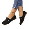 Spring and Autumn Large Size Flying Weaving Breathable Low-top Single Shoes Women's Flat Heel Hollow Shallow Mouth Lazy