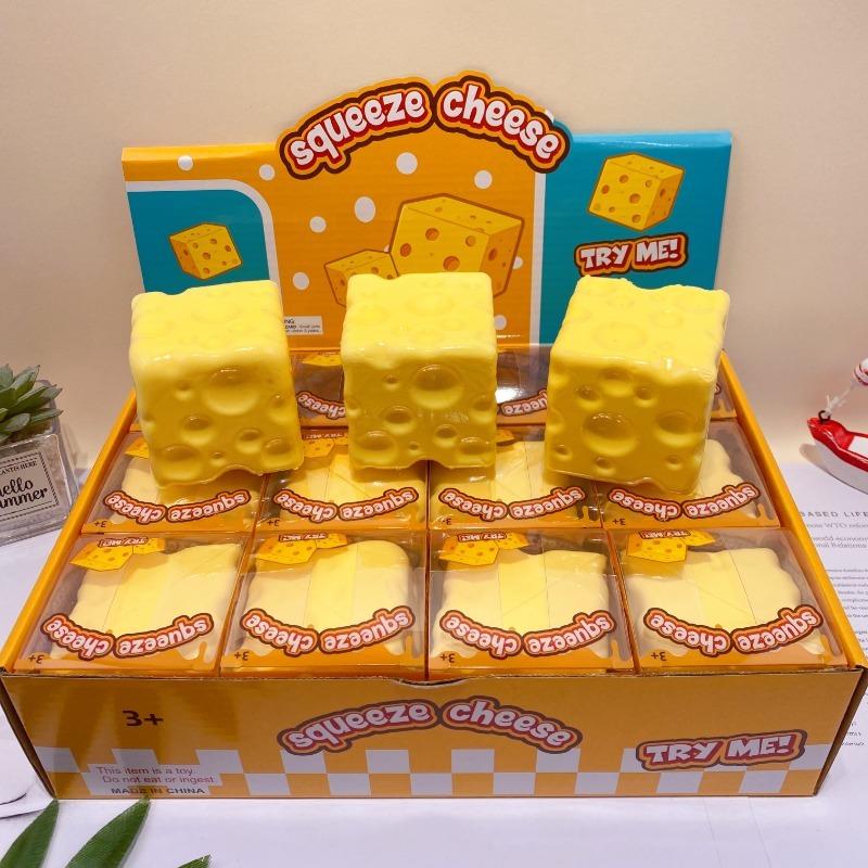 2026 dekompresní blok měkkého sýra - dekompresní plastová hračka s funkcí vytlačování squishy bola pop it hračka