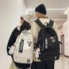 Female Large Capacity Backpack Letter Print College Style Student Waterproof Schoolbag Male Travel Backpack