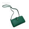 Pisoraro Wallet Shoulder Bag with Smartphone Storage, Crossbody, Green, Multifunctional, PR184 GREEN