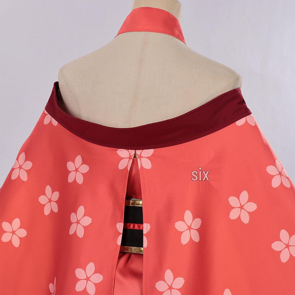 Super Dimension Kaguya-hime Cosplay Costume: Off-the-Shoulder Cherry Blossom Kaguya Moon Viewing Outfit with Wide Sleeves