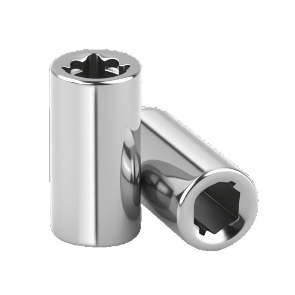 2 PCS 1/4in Square Drive To 1/4 Hex Socket Bits Converter Screwdriver Bit Adapter Power Tool Accessories
