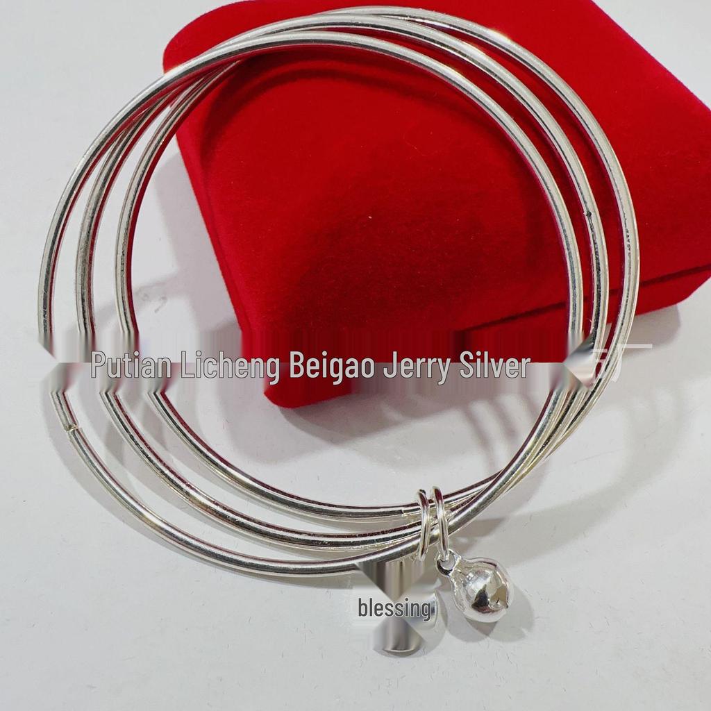 Bransoletka z gwiazdkami posrebrzana na Walentynki dla kobiet - Modny prezent w stylu Douyin dla przyjaciółki