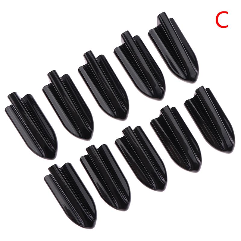 

1/10 шт., УФ-защита и защита от непогоды, 6 шт., черная крыша автомобиля в стиле Evo из полипропилена, акульи плавники, спойлер, крыло, генератор вихрей