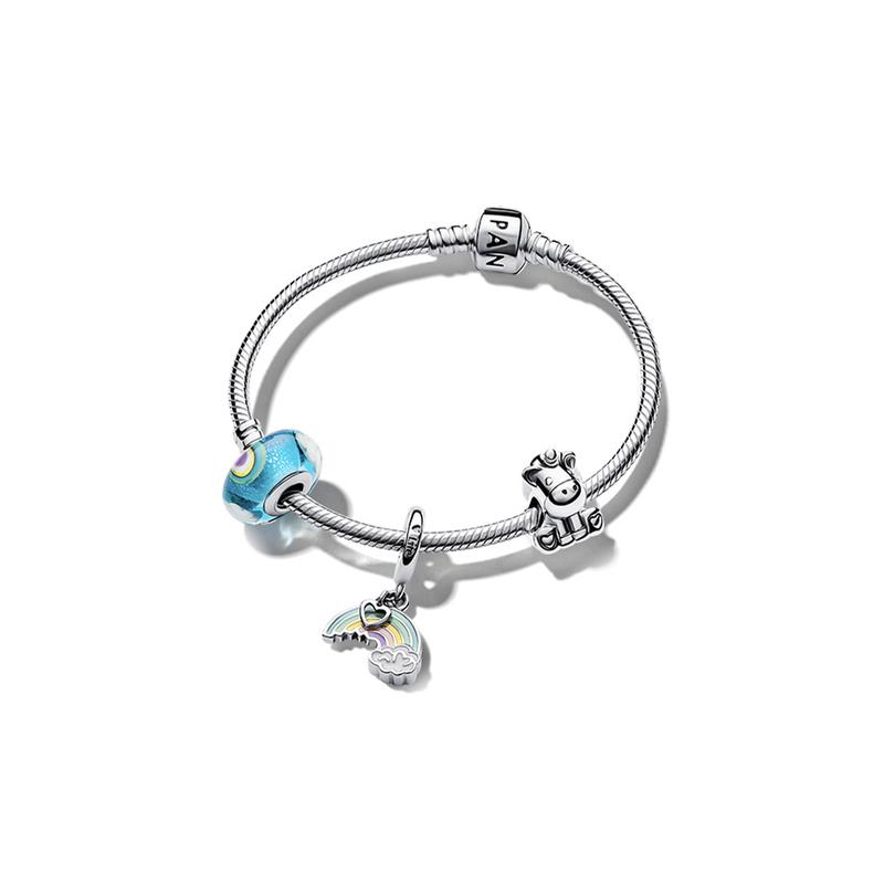 Pandora 925 Silver Rainbow Journey 925 Silver Bracelet Women s Silver ZT2121 серебряный