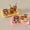 Miniature Dollhouse Food & Drink Tray Set Ornaments