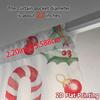 2pcs,Curtains Candy Holly Berries Christmas (3) Pattern Popular Curtains Fabric Curtains Outdoor Decorations Ldeal for Living
