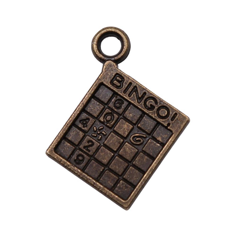 

Playing Cards Charms Puzzles Pendants For Poker Game Themed Jewelry A20-10pcs-15x17mm