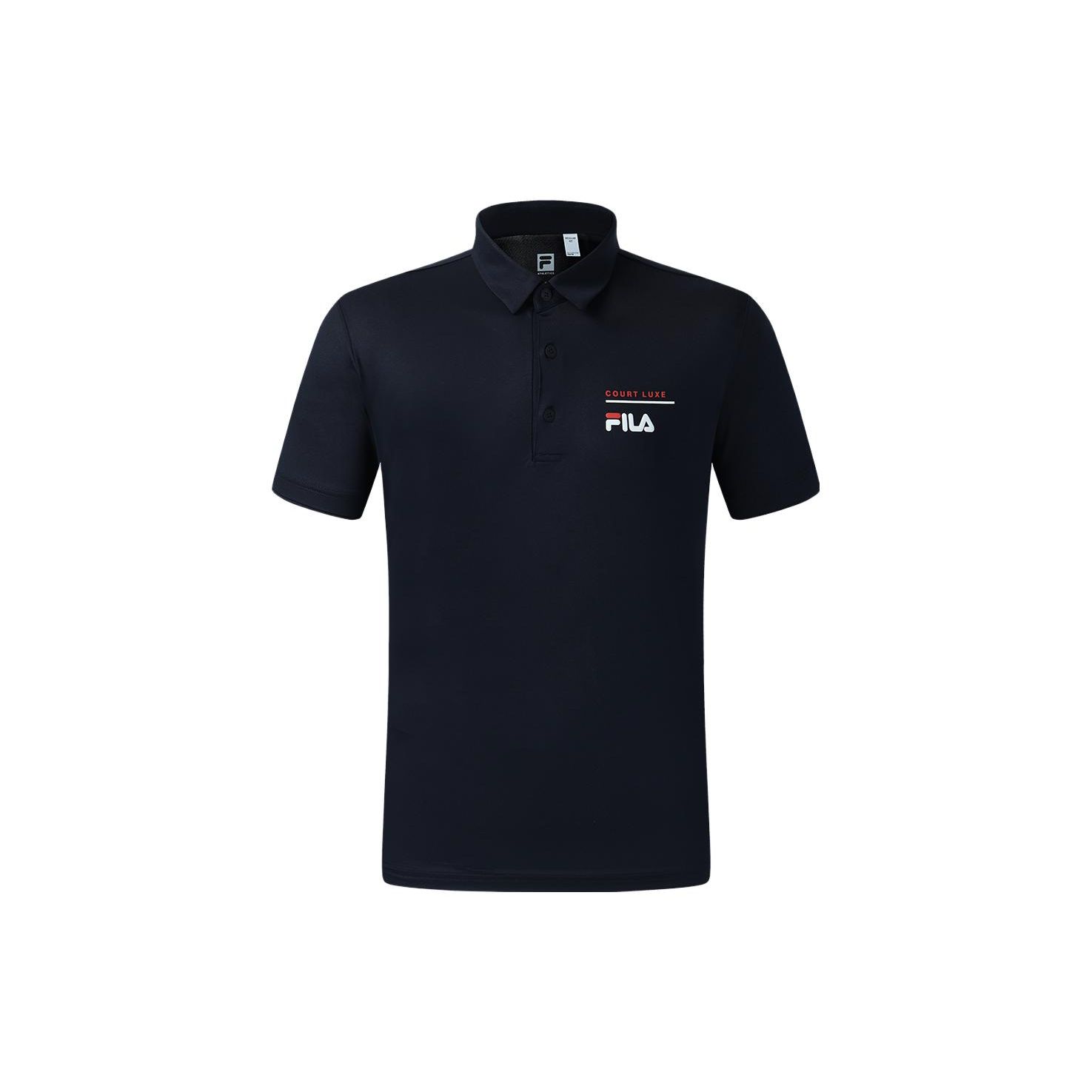 

FILA Letter Logo Tennis Short Sleeve Polo Shirt Men polo shirts Dark-Blue A11M323111A-NV M