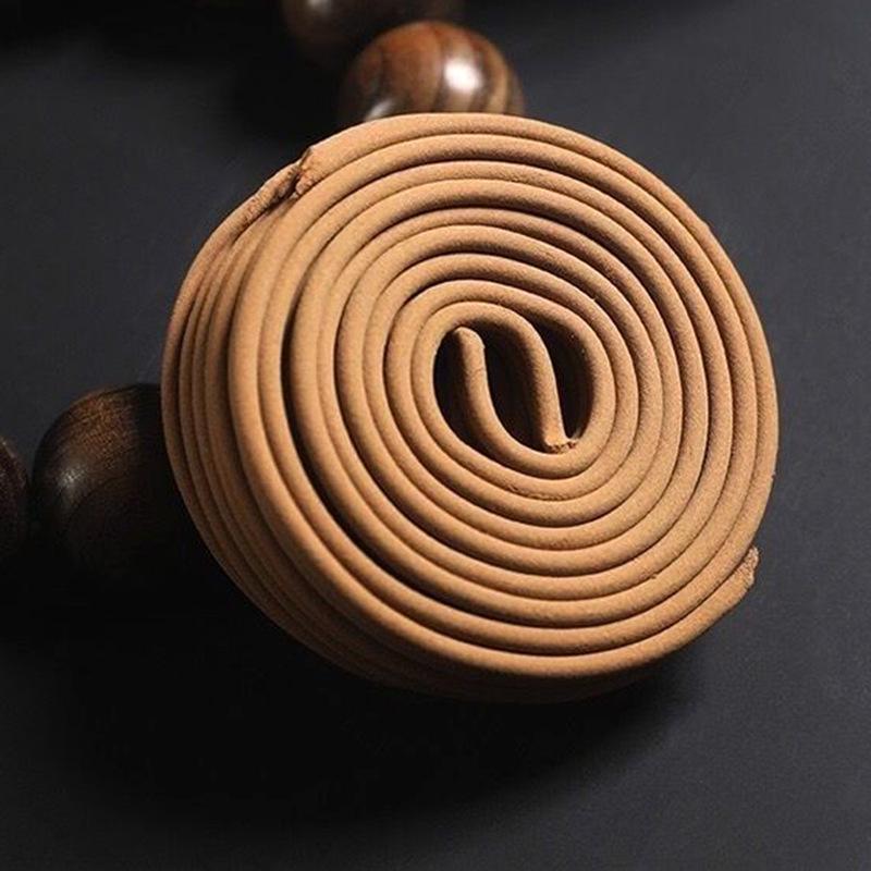 Sandalwood & Agarwood Jasmine Coil Incense for Deodorizing & Sleep Aid