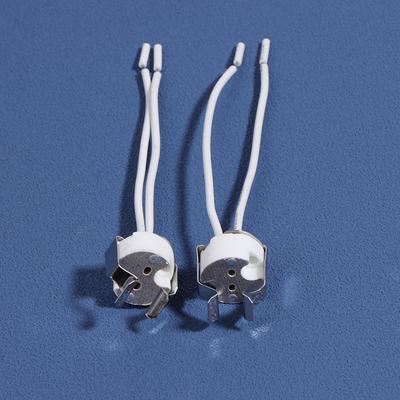 3 gab. MR16 GU5.3 G5.3 Ligzda MR16 Ligzda Lampas Turētājs Ar Kronšteinu LED Halogēna GU5.3 Gaismas Ligzda Balts 10cm Silikona Kabelis